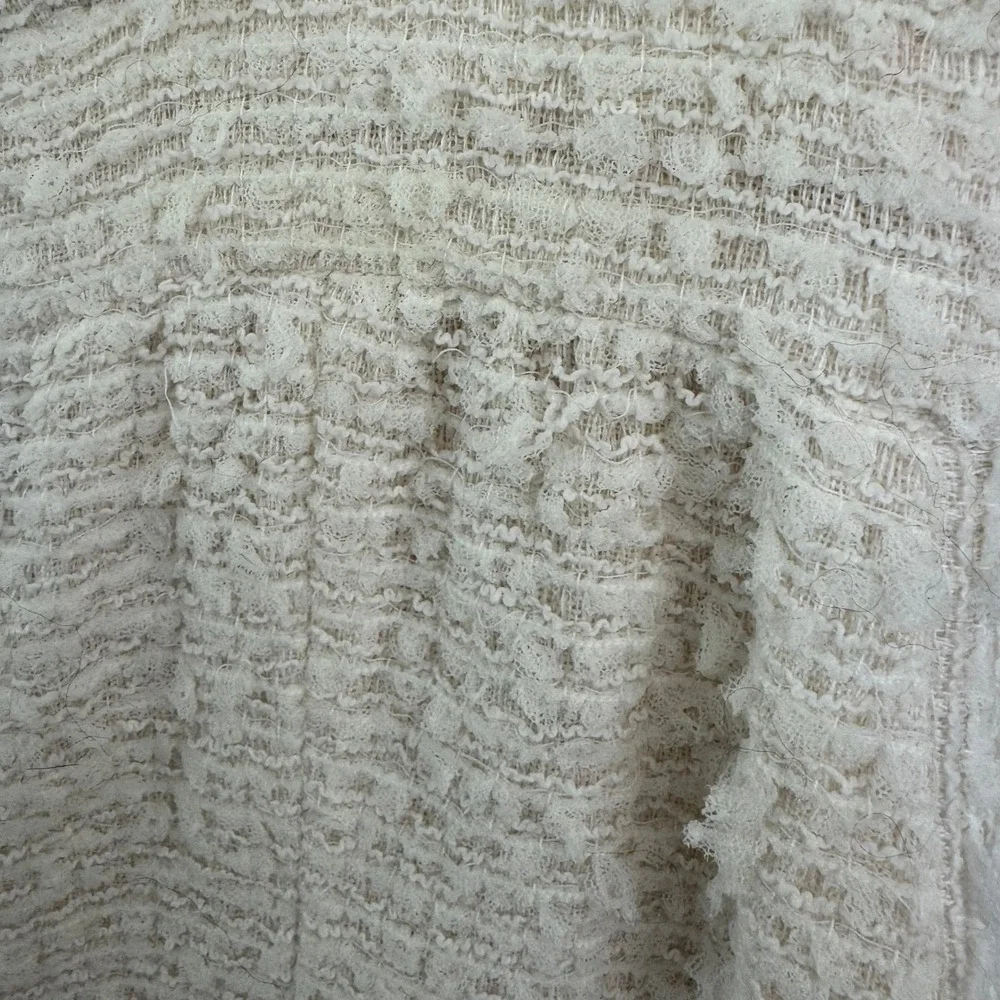 Chanel‎ Cream Tweed Sleeveless Dress Lion Head Buttons 2017 FR 42 US 8 10